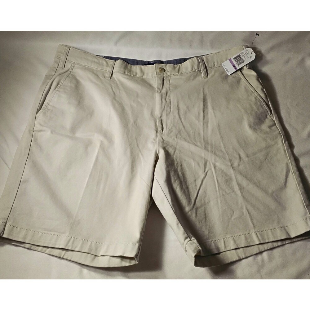 Nautica Men's Classic Fit Khaki Deck Shorts 38 X 8.5 Inseem MRSP 59.50